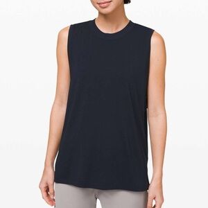 EUC All Yours Boyfriend top in true navy